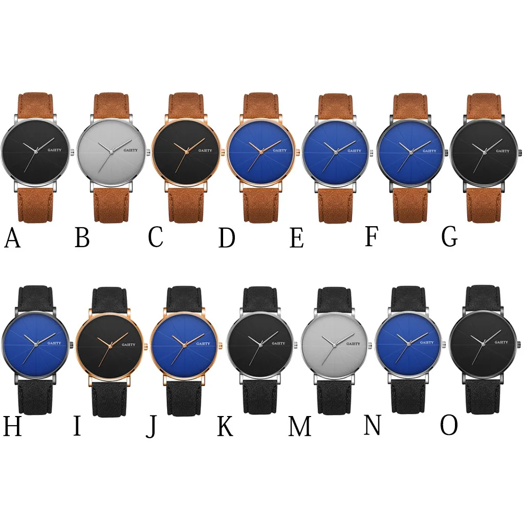 New Watches Men Fashion Casual Unobtrusive Simple Single Business Leather Band Watch Quartz Relogio Luxury Wristwatches