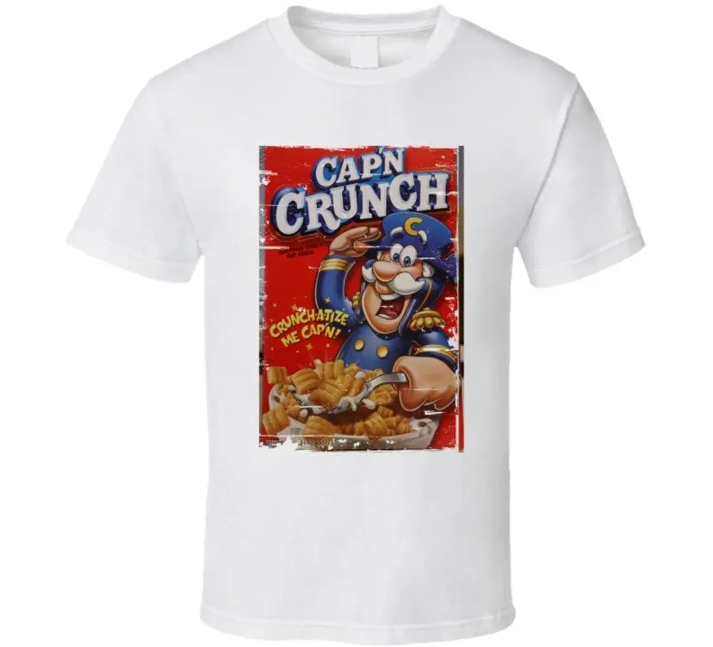Фото Cap'n Crunch хлопья в возрасте ретро вид футболка с капюшоном хип-хоп Футболка
