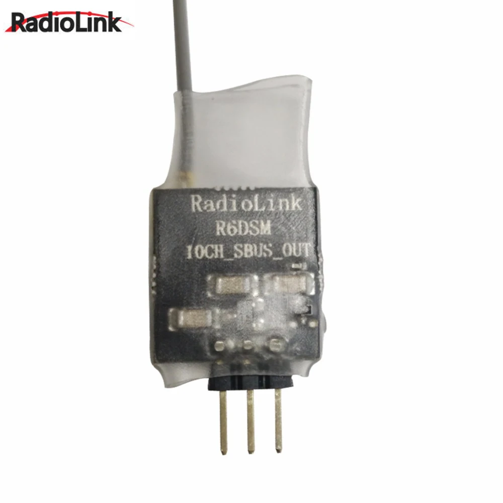 Радиоприемник R6DSM 2 4G 10 каналов DSSS FHSS спектра для передатчиков Radiolink AT9 AT9S AT10 AT10II