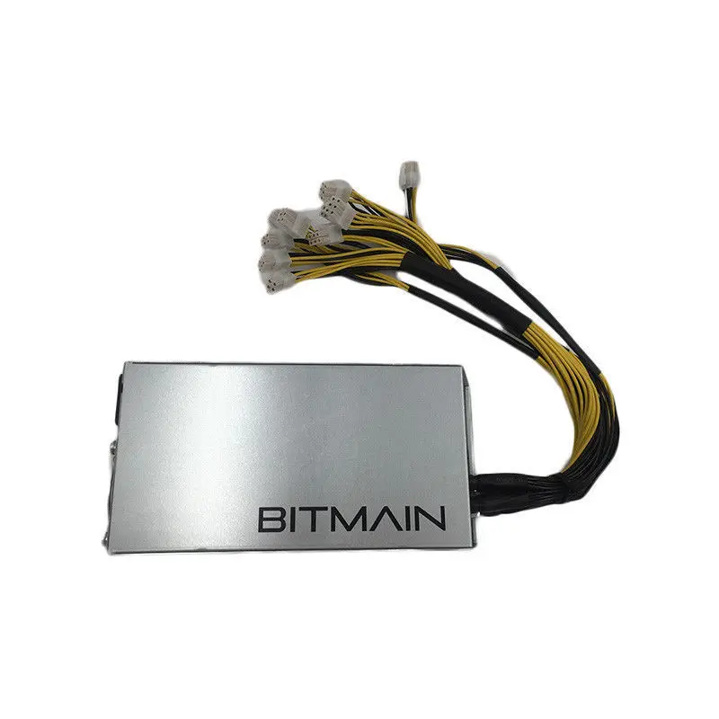 Оригинальный Bitmain 6PIN * 10 Antminer Miner APW3 + блок питания 1600 Вт для antminerS9 S7 d3 L3 A4
