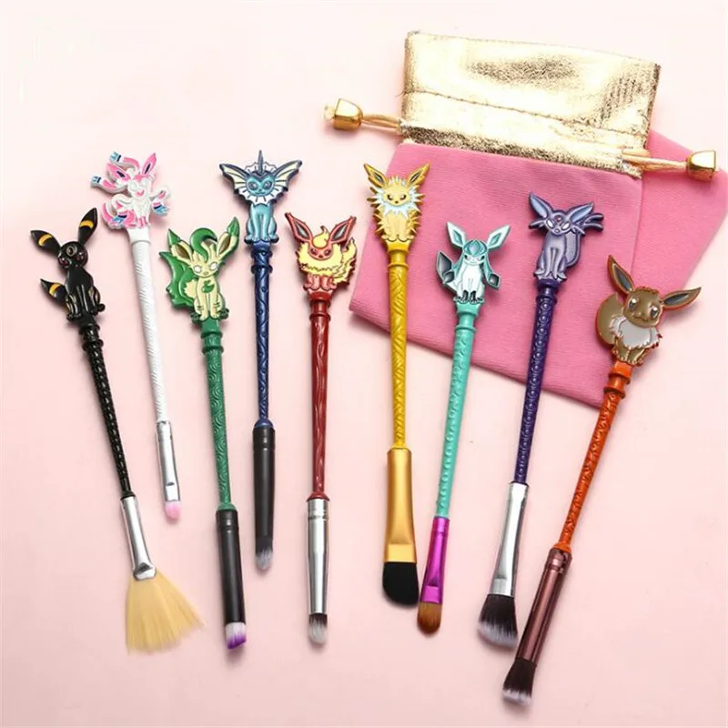 Японский аниме Pocket Monsters Cosmetic Brush косплей реквизит Pokemon Girl модные Хрустальные
