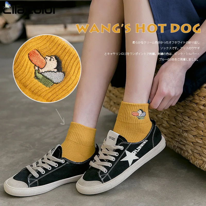 1 пара распродажа весна несколько стилей Хлопковые женские носки Харадзюку