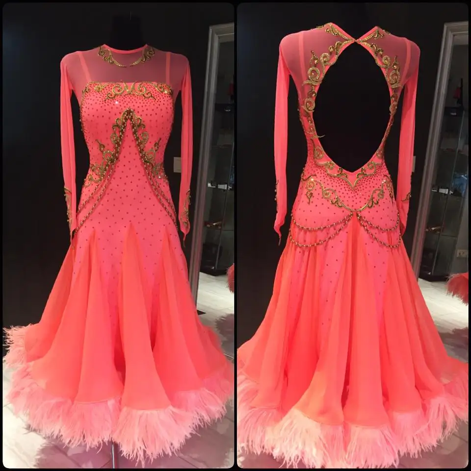 Новинка женское платье ручной работы с длинным рукавом и открытой спиной для