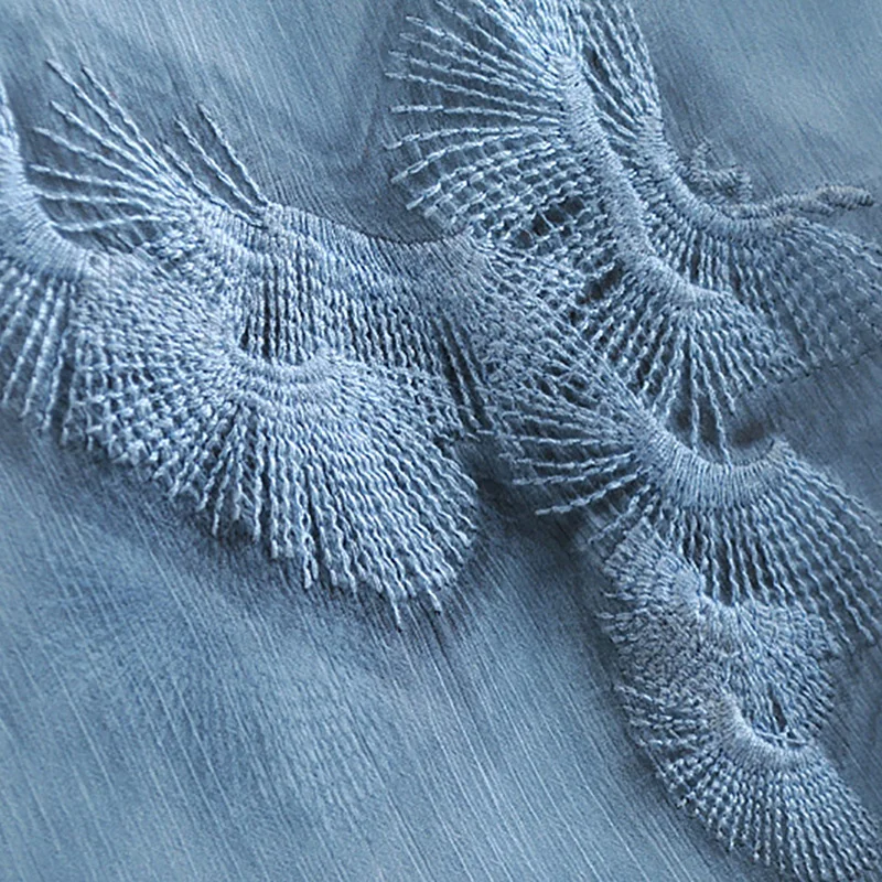 Для женщин V образным вырезом короткий рукав шикарной вышивкой миди платье