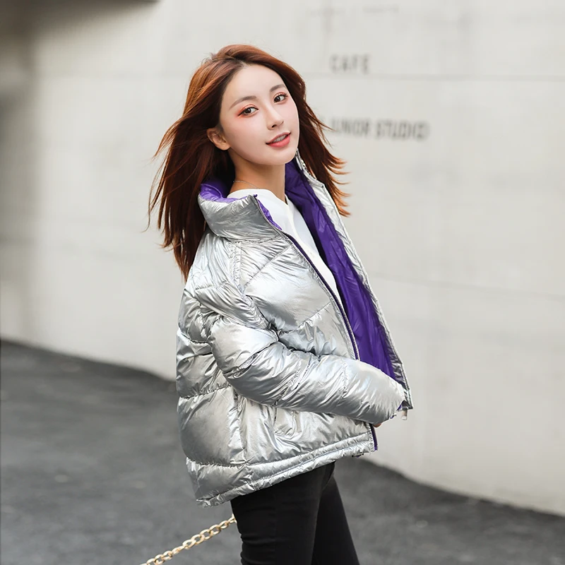 Зимняя Глянцевая пуховая парка 2020 женские куртки зимняя теплая Толстая