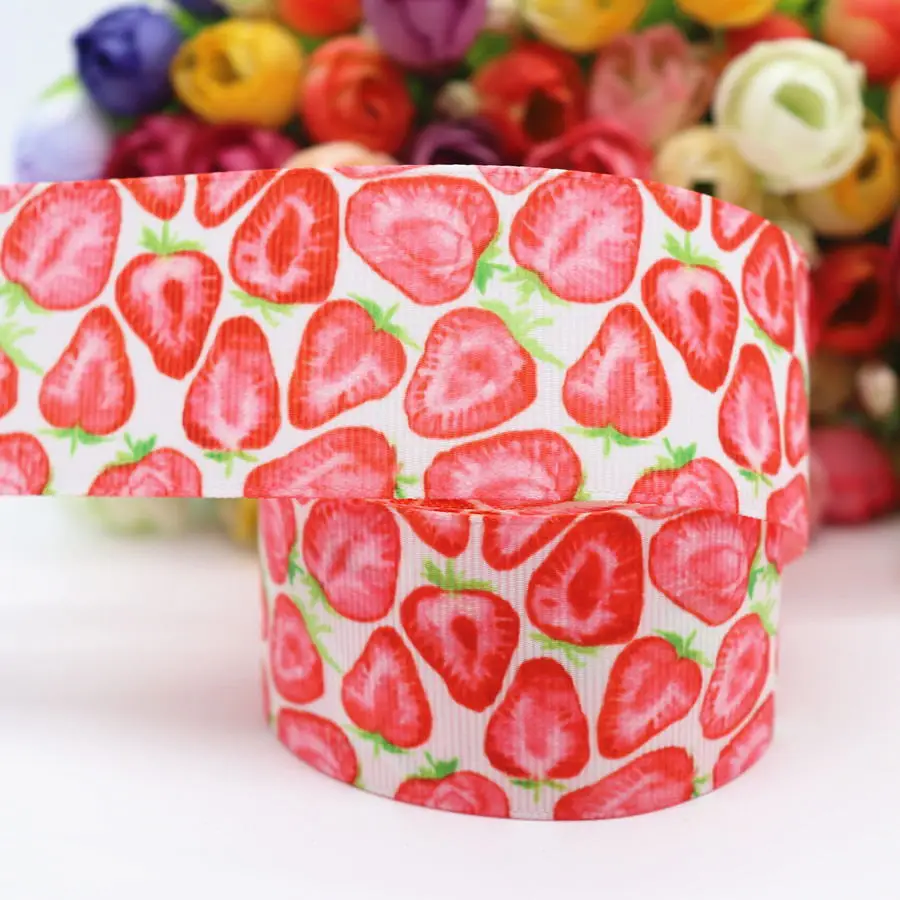 1 10 Yards Printed Grosgrain Ribbon 1.5" 38MM For Hair Bows DIY Crafts Handmade Accessories M19052501 - Цвет: 1