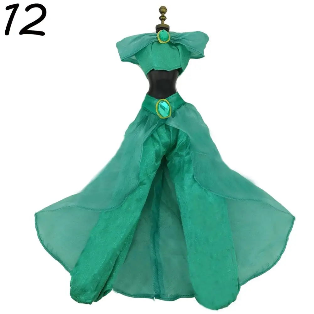 Lot Classic Dress Copy Elsa Bella Princess Party Ball Gown Dancing Fairytale Skirt Doll Accessories Clothes For 17 inch Doll Toy