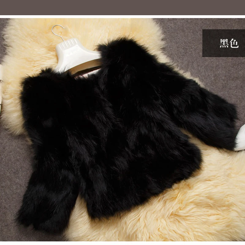 100% натуральный мех енота Собака Куртка женская короткая изящная Шуба Верхняя