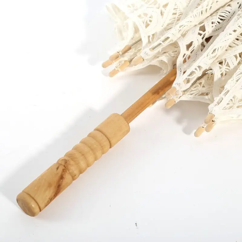 Коллекция 2018 цвет слоновой кости белая вышивка зонтики для свадеб в европейском