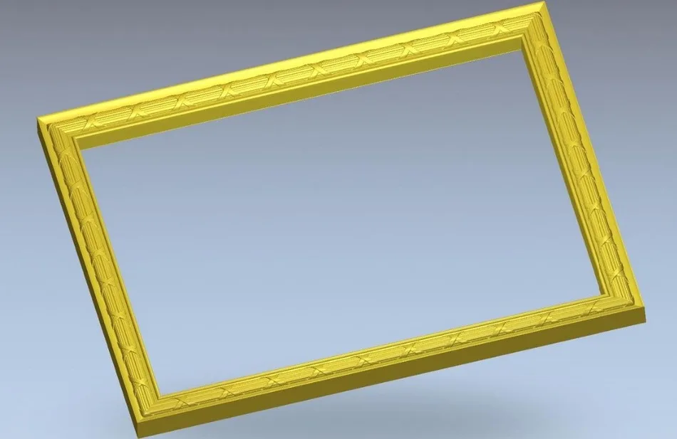 3d-модель простой дизайн рамы эксклюзивный рельеф для станка с ЧПУ в формате