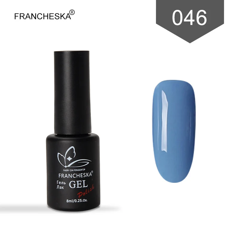 Francheska 046 Francheska Базовое покрытие tirnak oje гель лак Топ базовый набор верхнее покрытие nagellak полуперманентный впитывающий Гель-лак для ногтей lakiery hybrydowe - Цвет: Francheska 046