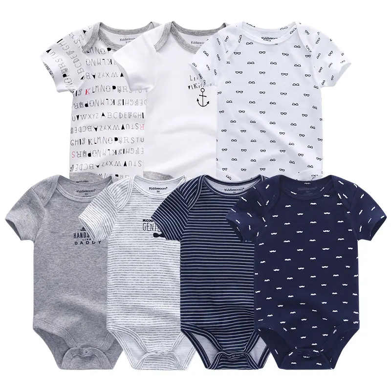 Боди для новорожденных happy baby clothes 7Pcs / комплект боди новорожденный девочка бодик для детей платье боди для новорожденныхОдежда для мальчиков christmas bodysuits modis 3-12m бодик для новорождённого - Цвет: Q7010