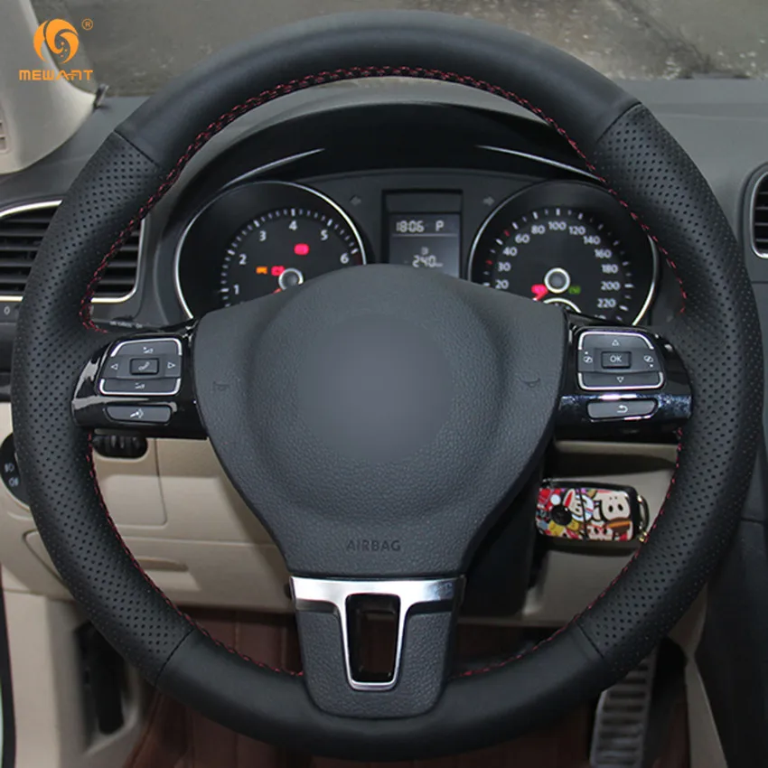 MEWANT черная искусственная кожа раньше для Volkswagen VW Gol Tiguan Passat B7 CC Touran Jetta Mk6