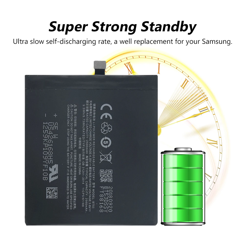 Оригинальная Lipo BT56 батарея для телефона BT-56 BT 56 для Meizu M576 Pro 5 MX5 Pro сменная аккумуляторная батарея