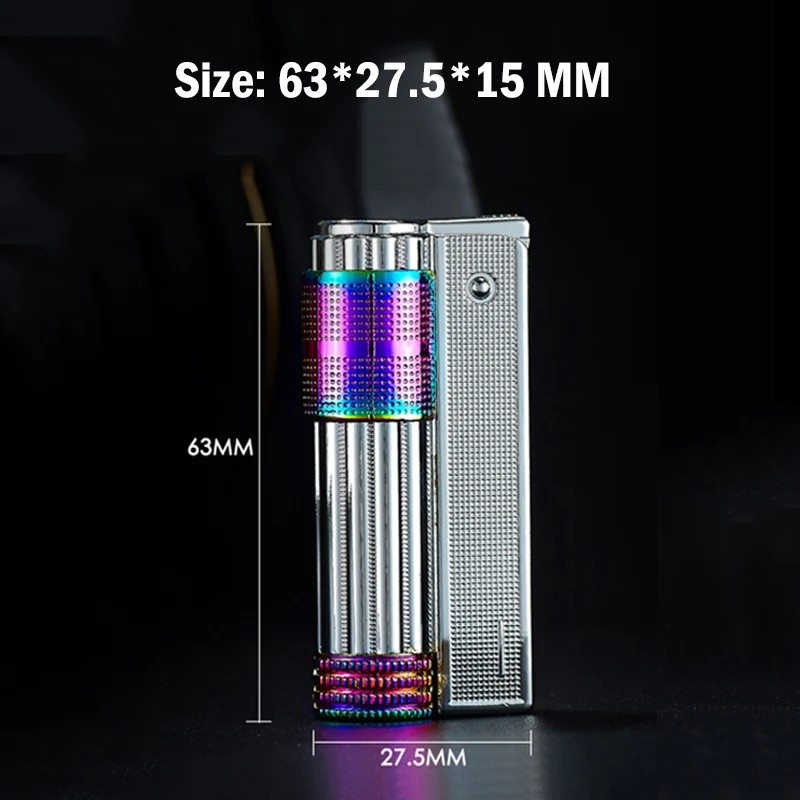 Нержавеющая сталь винтажное металлическое топливо бензин Пламя зажигалка