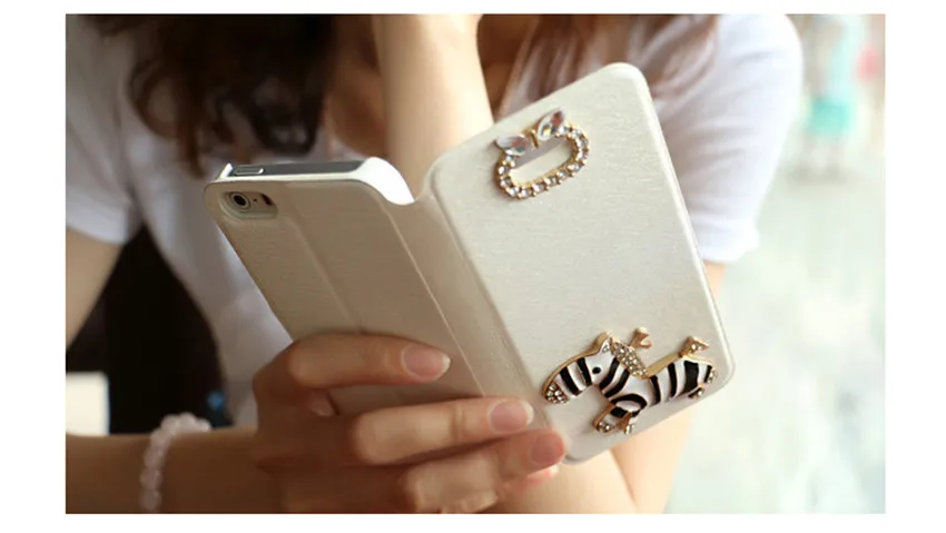 Милый 3D чехол-кошелек LaMaDiaa с зеброй для iPhone 11 Pro Max XR 7 8Plus откидной чехол кожаный