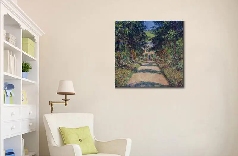 Искусство на холсте высокое качество для продажи дорожка в монетах сад Giverny II