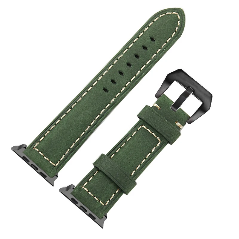 Аксессуары для часов Apple Watch Band 44 мм 42 коричневый матовый кожаный ремешок аpple 40 38