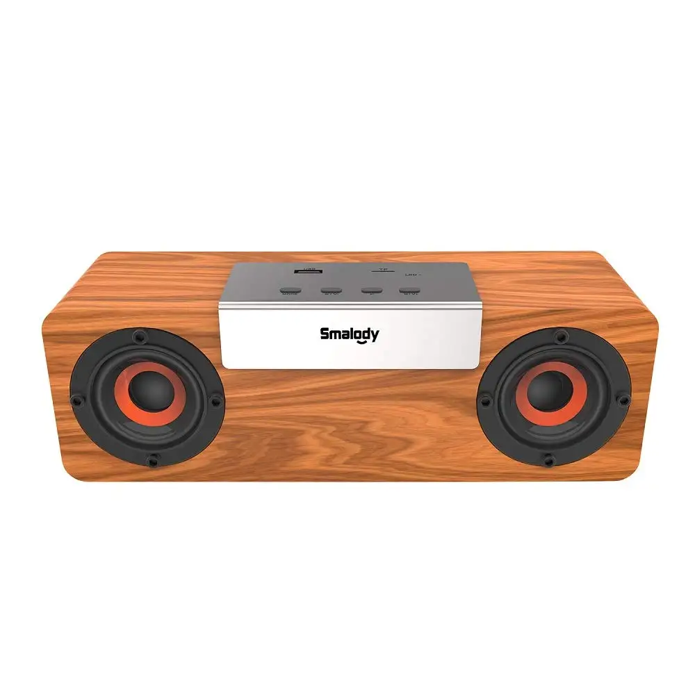 

Bluetooth Speaker Portable Wireless Speaker Wooden TV Soundbar Stereo Music Surround Support Bluetooth TF USB FM Radio Sound box