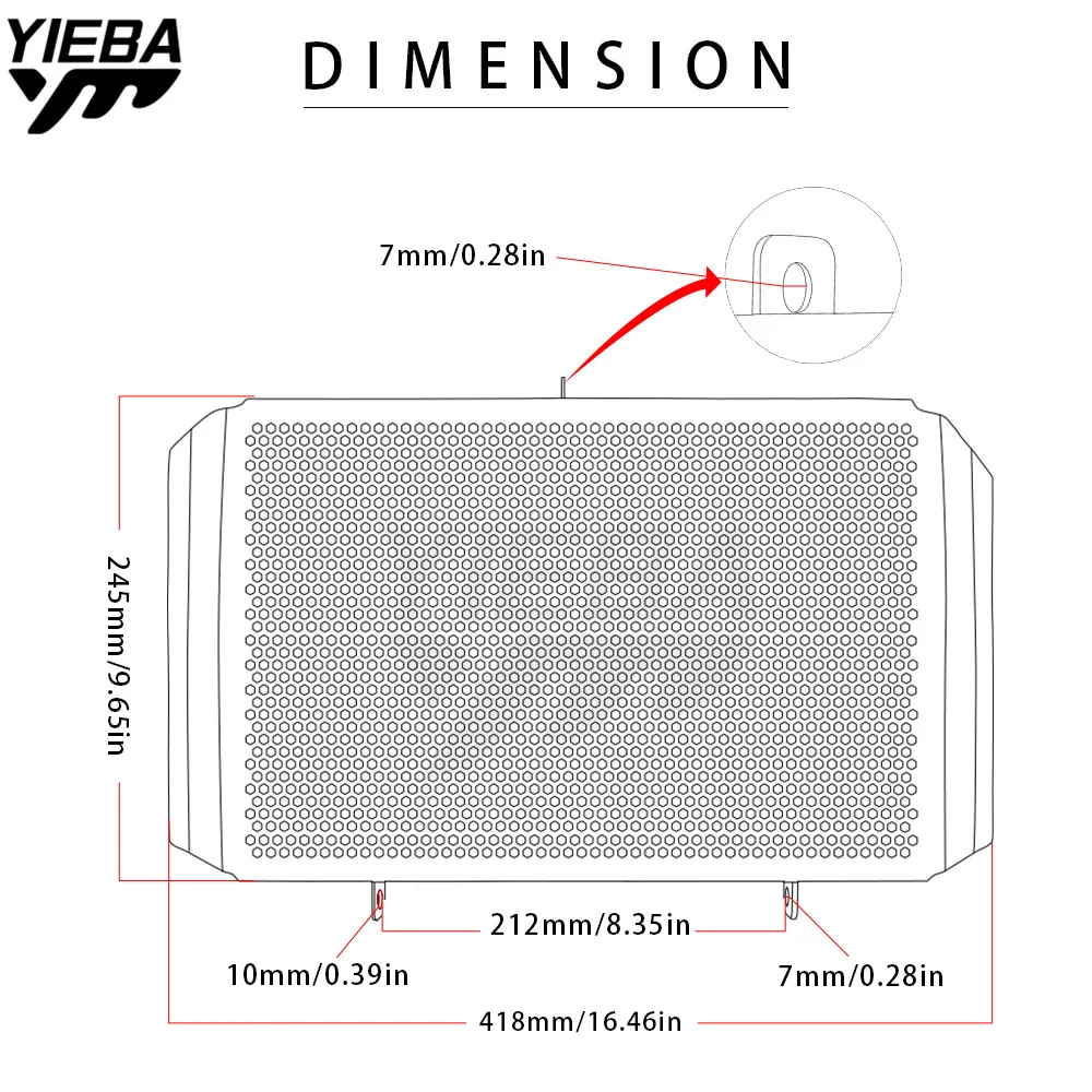 Защитная крышка радиатора из алюминиевого сплава для мотоцикла KAWASAKI Z1000SX NINJA 1000