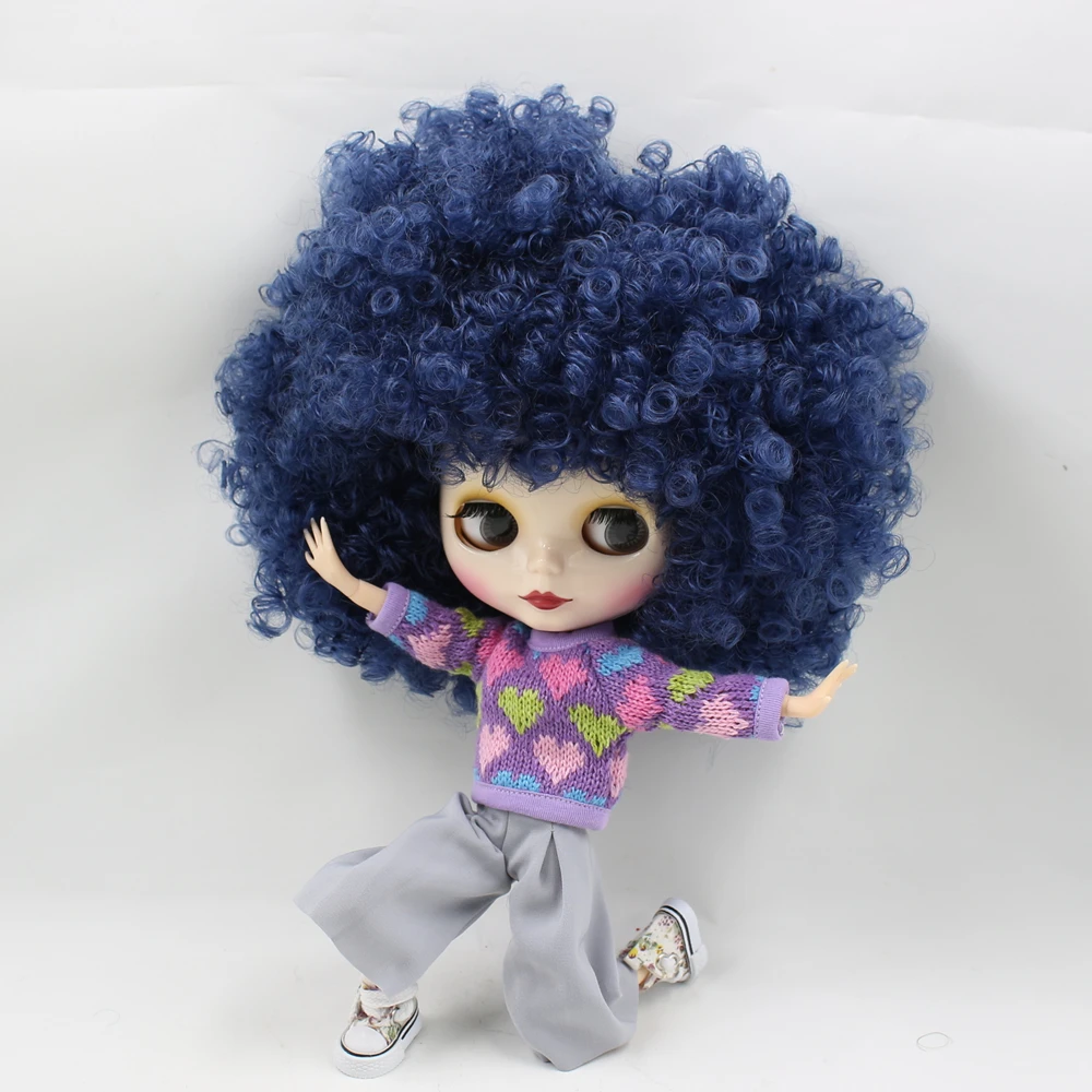 Кукла Blyth ICY DBS No.280BLQE620 с маленькими голубыми завитками белой кожей Neo 1/6 шарнирная
