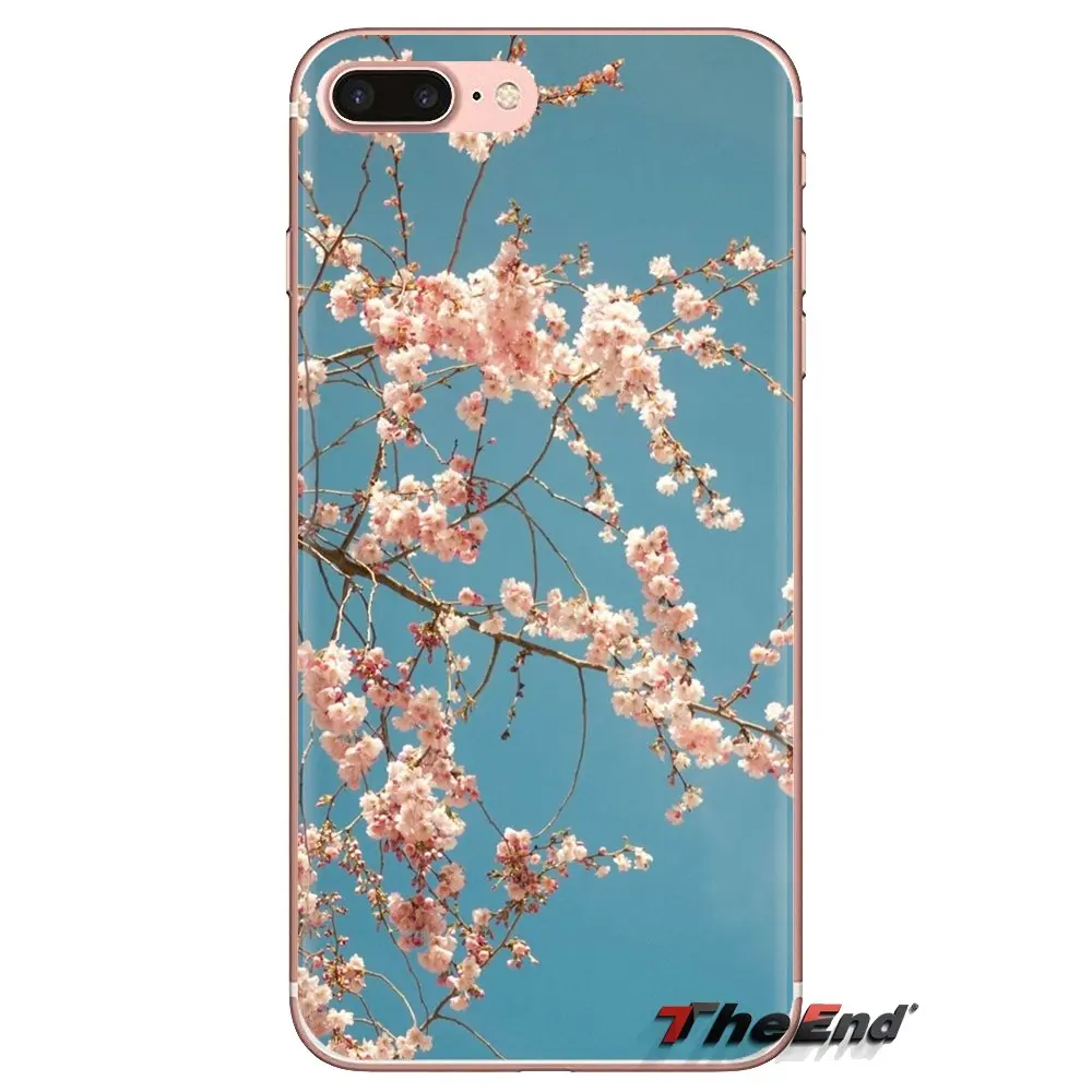 For Sony Xperia Z Z1 Z2 Z3 Z5 compact M2 M4 M5 C4 E3 T3 XA Huawei Mate 7 8 Y3II Soft Transparent Shell Covers Sakura Wallpapers |