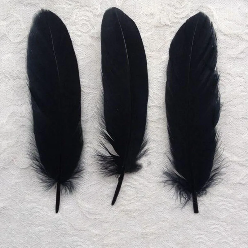 50 шт. натуральный гусиный Feather12 16cm для рукоделия шляпы украшения цветочные