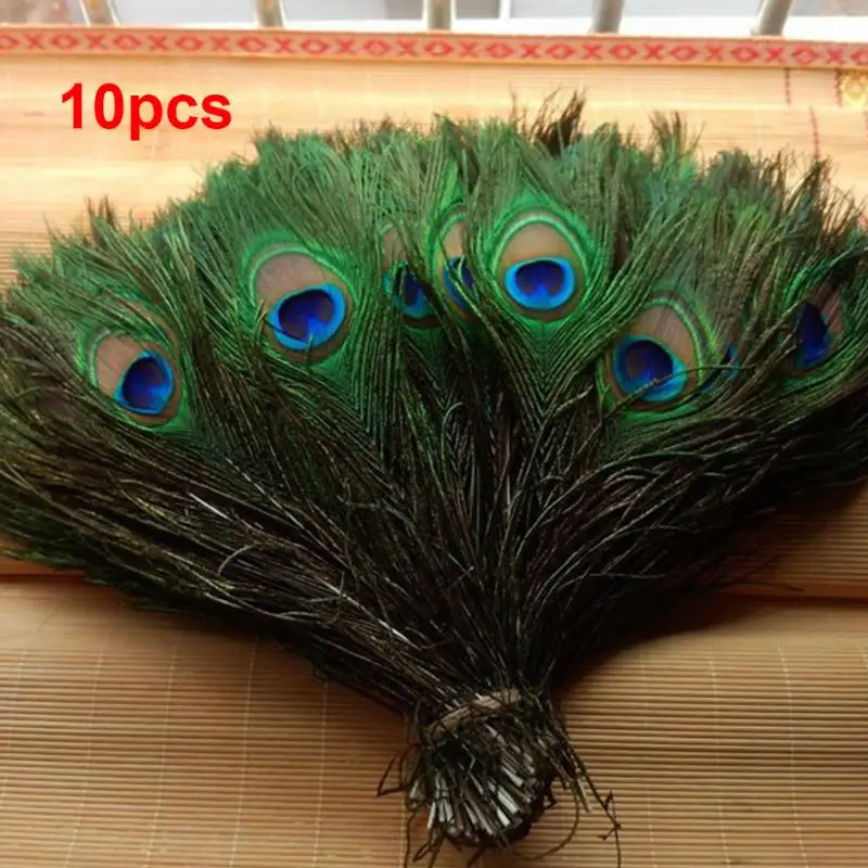 10 шт./компл. красивые натуральные перья павлина Глаза для украшения одежды сделай