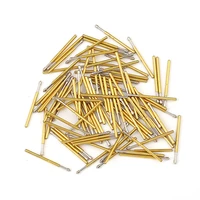 convenient and durable spring test probe p160 e2 metal brass test probe 100 pcs test probe sleeve length 24 5mm spring probe