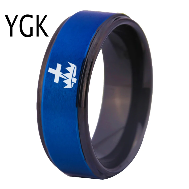 YGK ювелирные изделия Рыцари крест тамплиеров Корона масон каменщик вольфрамовые