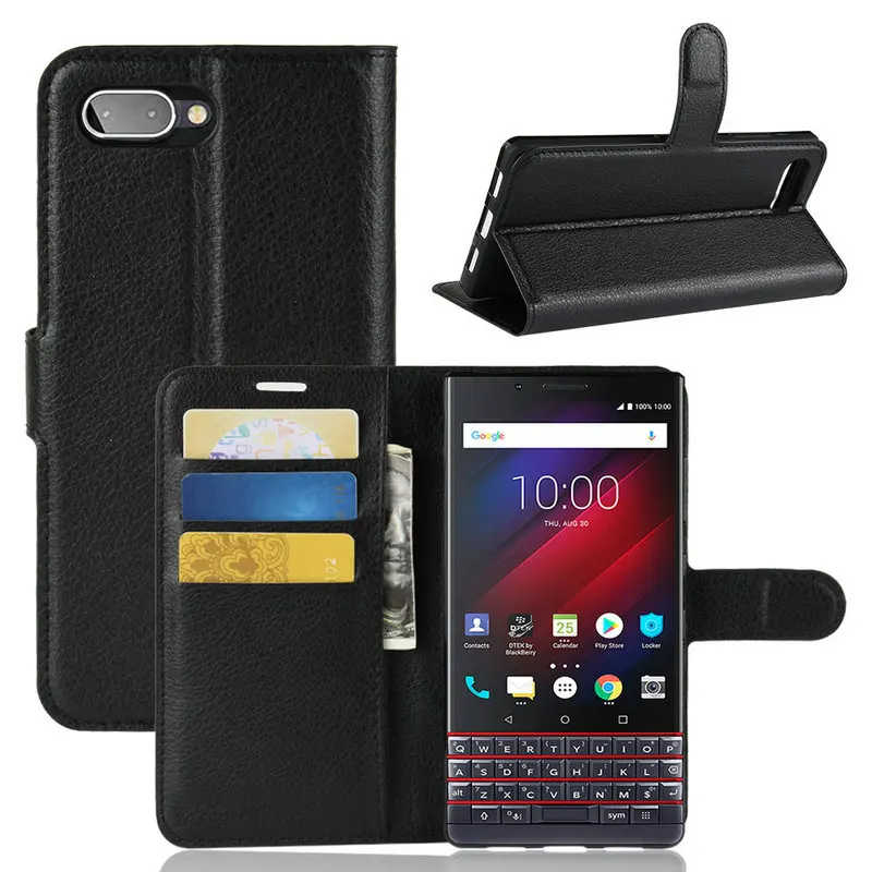 Роскошный кожаный чехол-книжка с откидной крышкой для BlackBerry KEY2 LE KEY 2