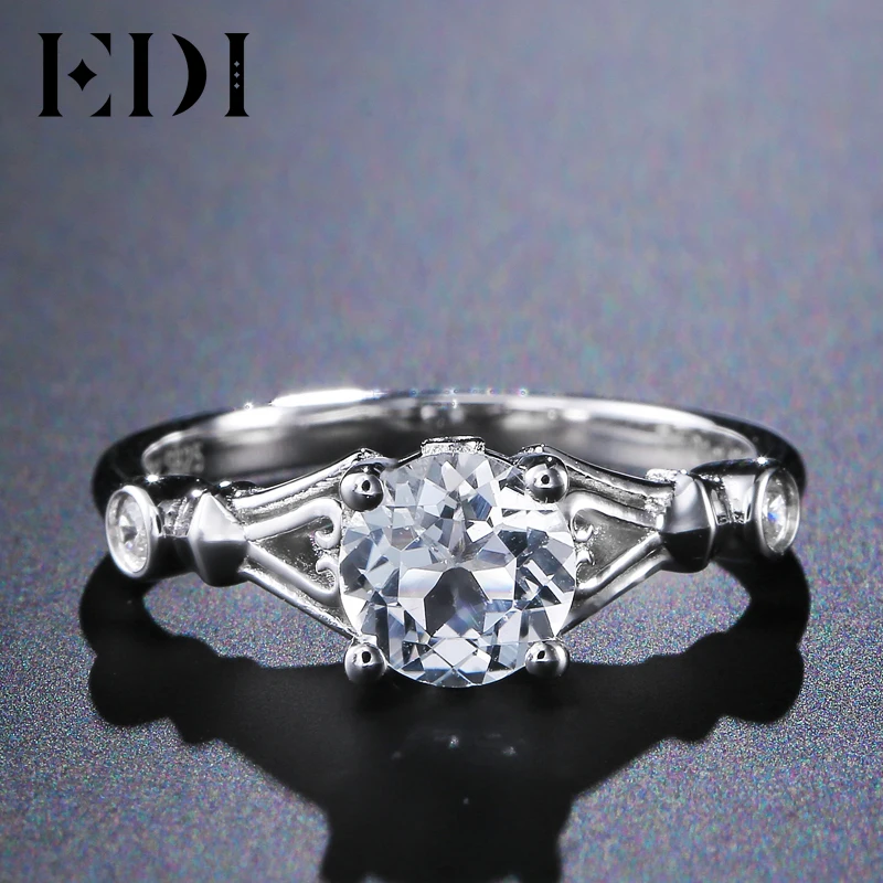 Женское кольцо из белого золота 14 к 585 пробы с натуральным Рубином|ring for|rings for womenring