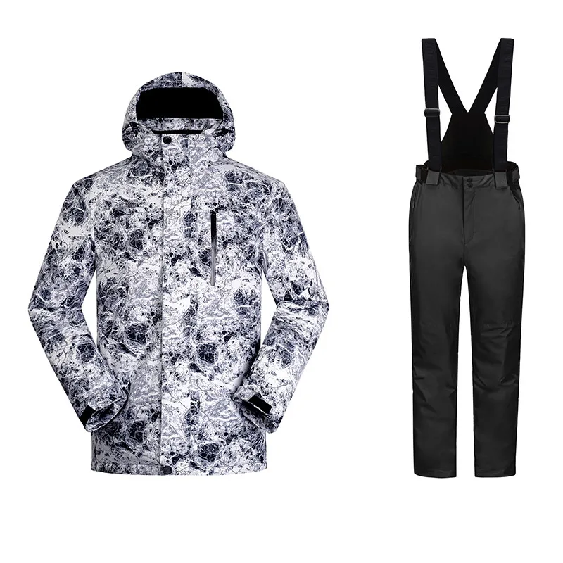 men black set Горнолыжный костюм женскийлыжный костюм лыжный костюм женский зимний костюм женский сноуборд горнолыжный костюм лыжи лыжный костюм сноуборд горнолыжный костюм мужской лыжный костюм мужской горнолыжный костюм лыжи - Цвет: men black set