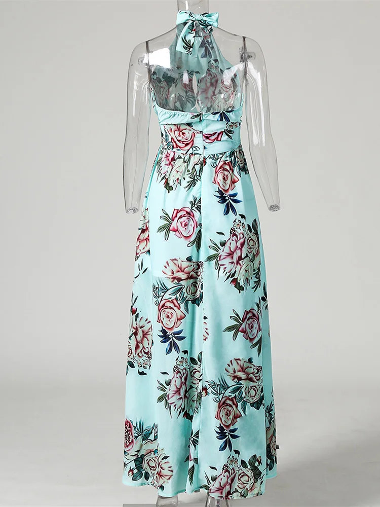 2020 летнее элегантное платье для отдыха и женское без рукавов с бретельками на шее