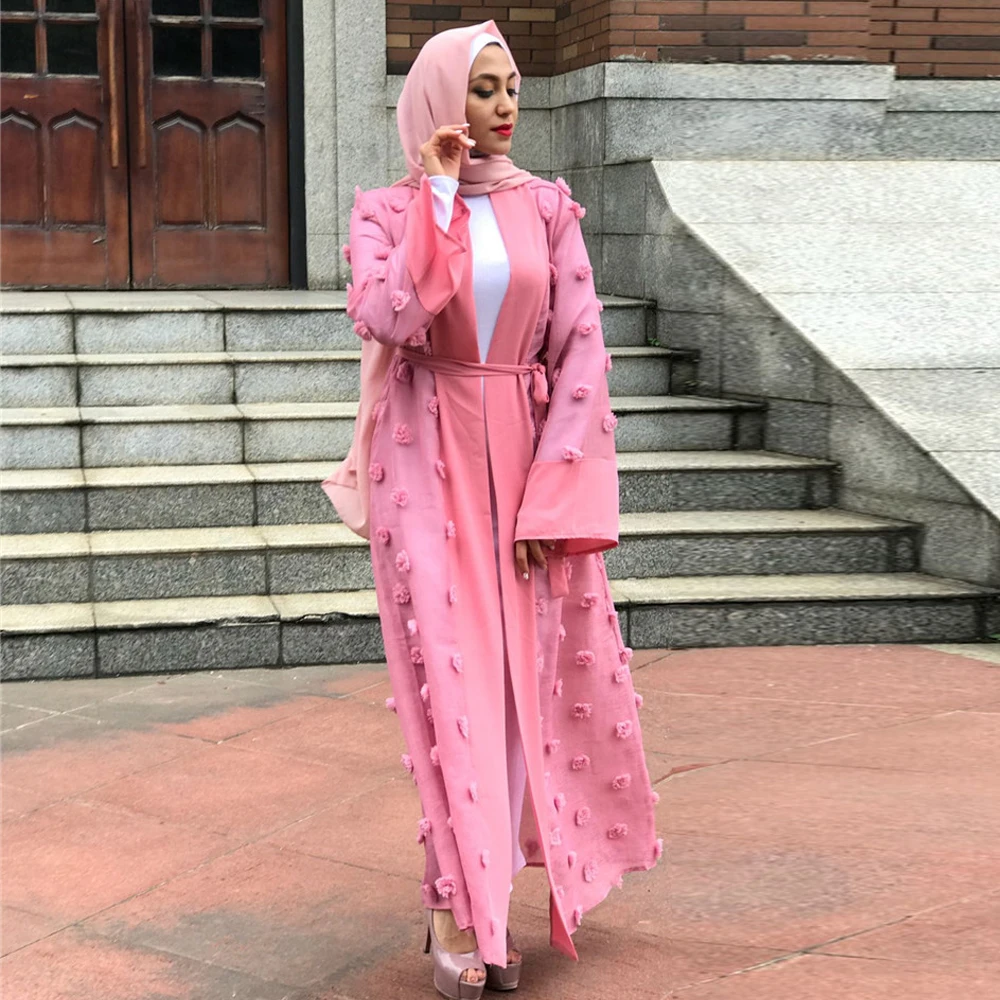 Ближний Восток мусульманский Для женщин Мода o образным вырезом с длинным