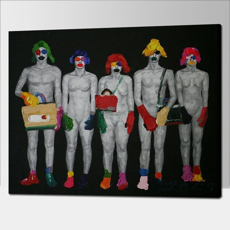 100% сексуальный портрет обнаженного человека мужчины абстрактная картина маслом