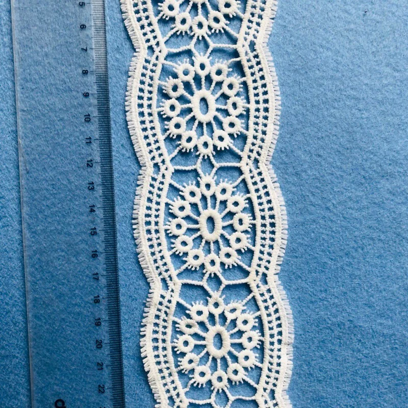 3 Yards Crochet Knitting Lace Trim Fabric Ribbon for DIY Apparel Sewing Handmade Patchwork Scrapbooking Craft Accessories | Дом и сад