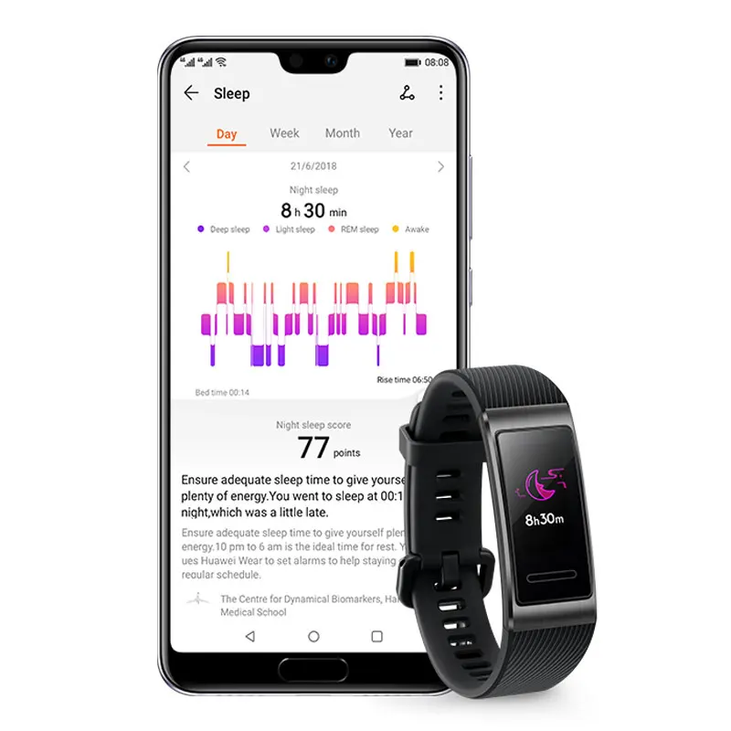 Водонепроницаемый браслет Huawei Band 4/3/3 PRO с измерителем сердечного ритма и