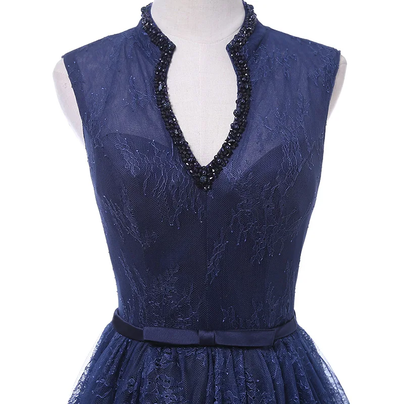 Женское вечернее платье с v образным вырезом FADISTEE элегантное бисером 2018|dress evening