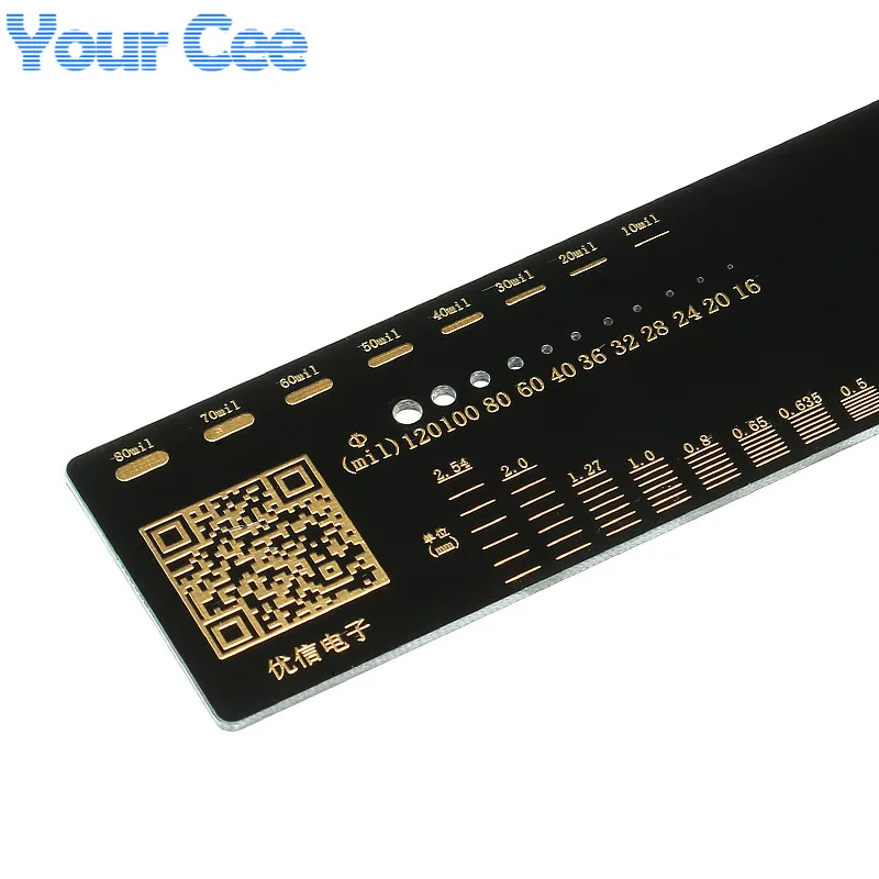 1 шт. 20 см Многофункциональный PCB линейка измерительный инструмент резистор