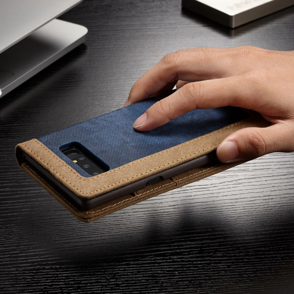 Магнитные Флип ПК задняя крышка чехол для samsung Galaxy Note 8 Note8 N950F противоударный