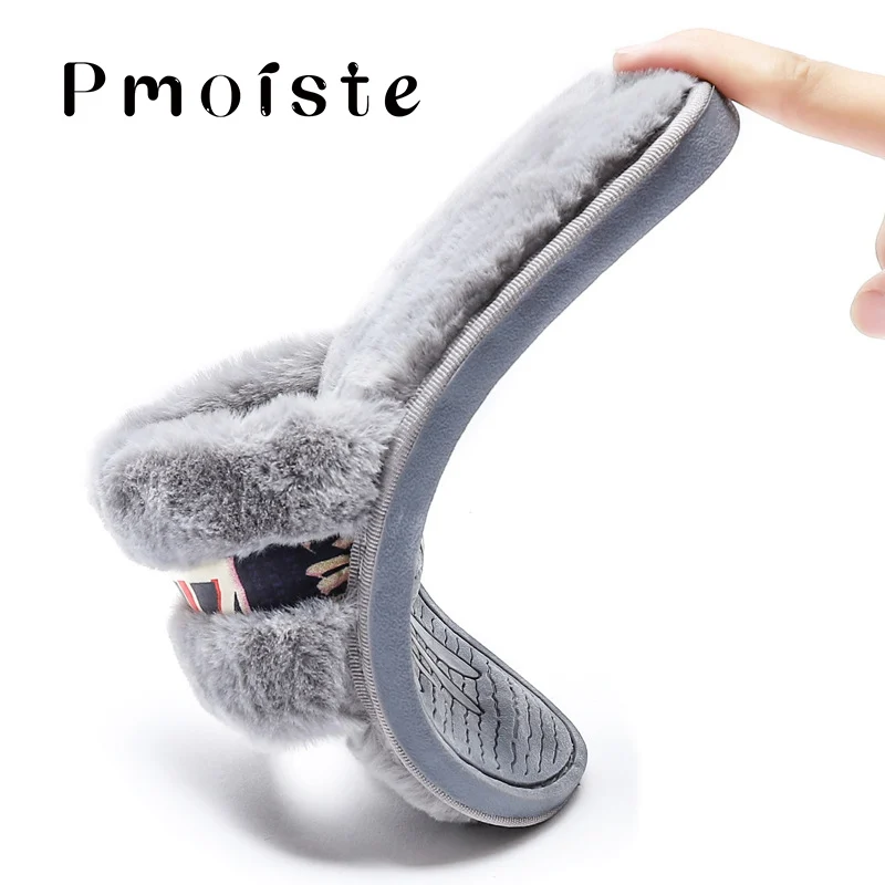 Женские домашние тапочки Сезон Зима Riband TPR нескользящие меховые для девочек