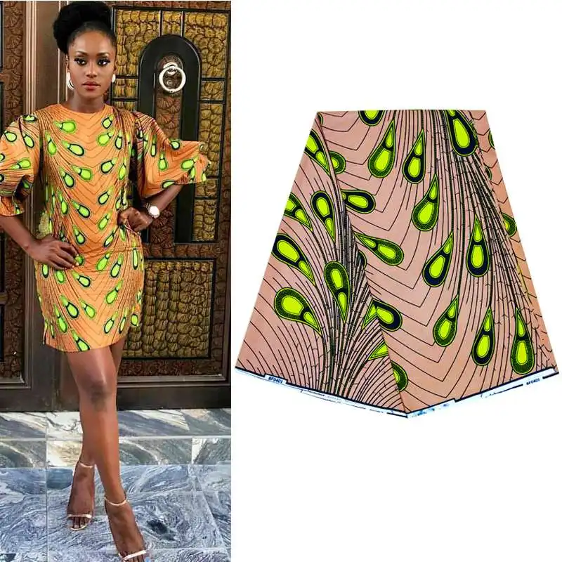 African ankara fabrics wax 100% cotton newest fabric manufacturer in china 6yards/lots free shipping | Дом и сад