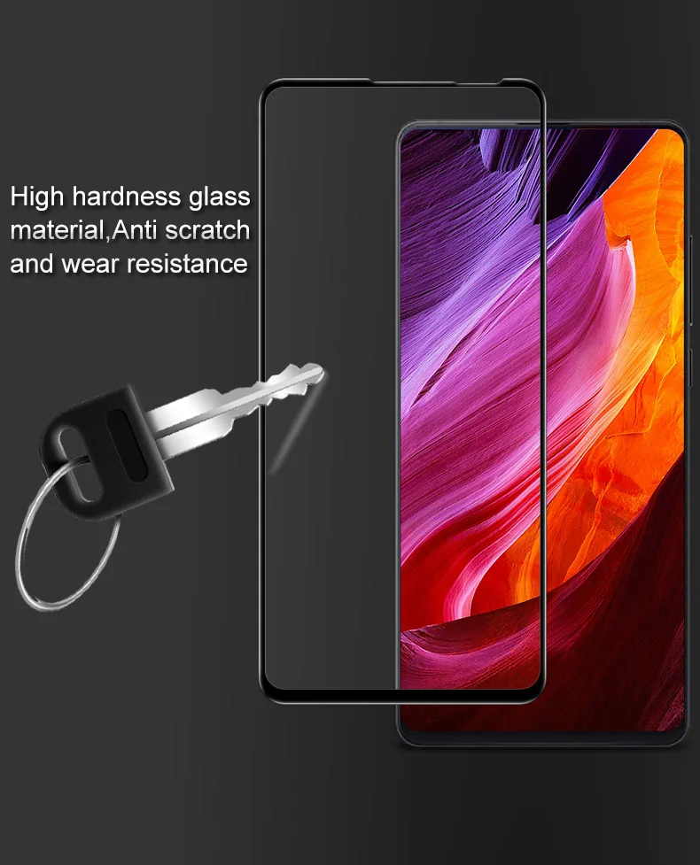 2 шт. закаленное стекло для xiaomi mi x 3 Защитная пленка экрана полное покрытие 3D с