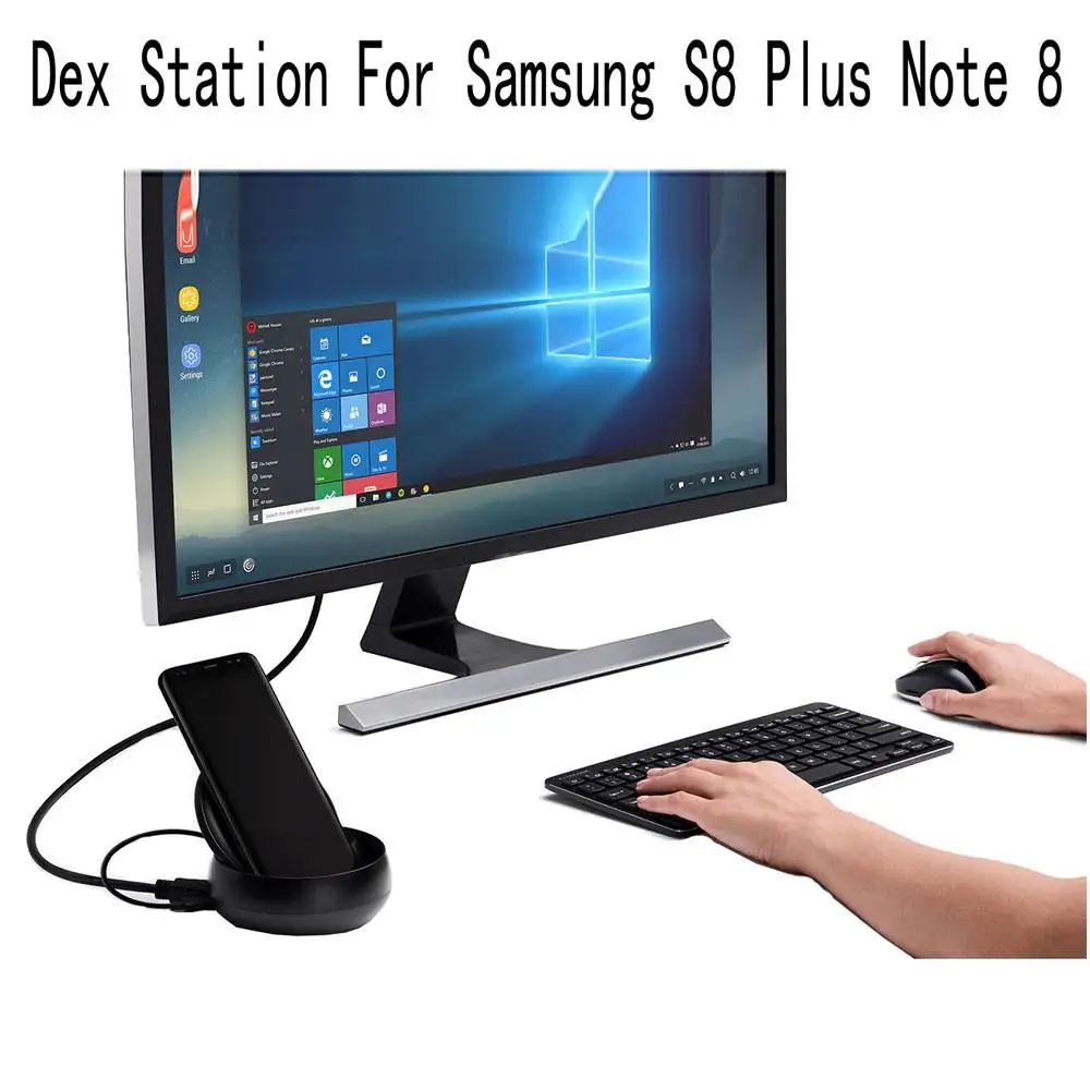 Станция dex расширение для рабочего стола зарядная док-станция для samsung S8/S8 Plus телефон Беспроводная зарядная док-станция