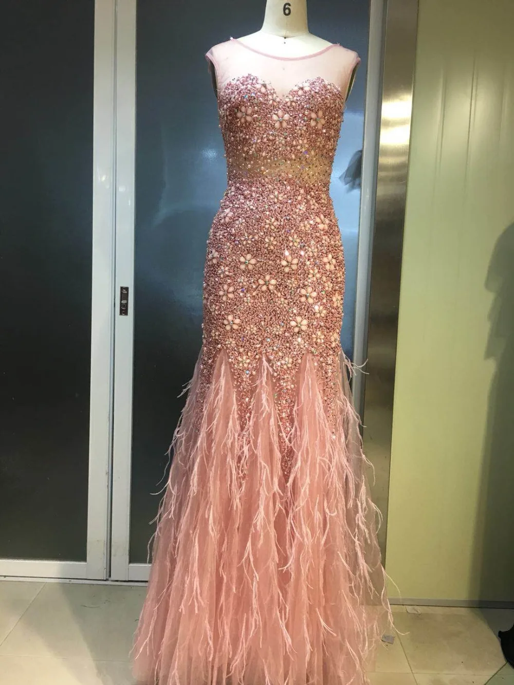 CloverBridal Последние Дизайн Роскошные ослепительно Русалка камни перья вечерние платья Длинные vestido de festa longo халат longue