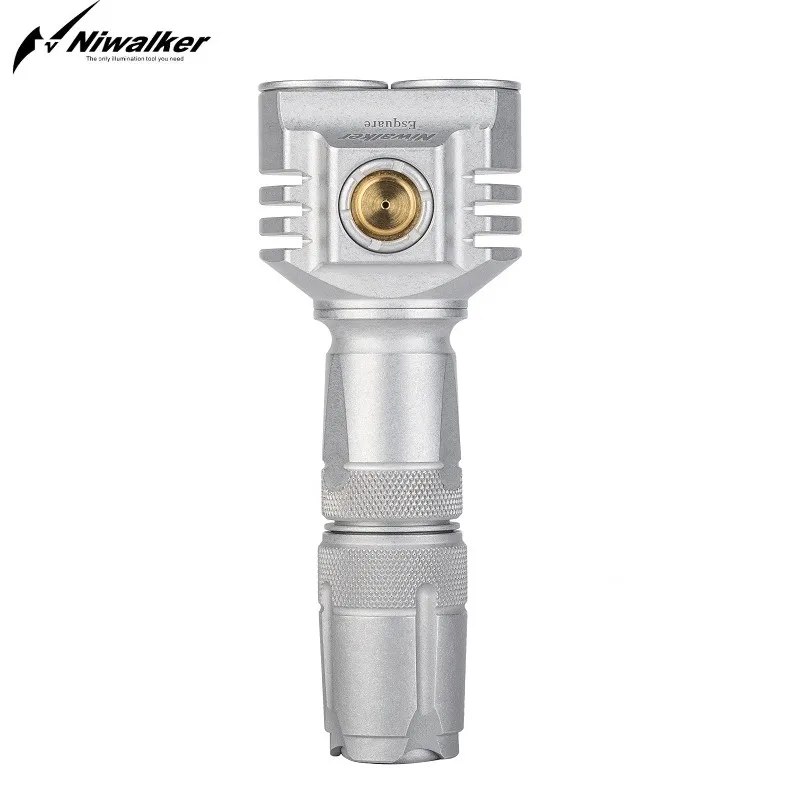 MM6S(cG)303LT3500lms Niwalker 21700 Фонарик светодиодный маленький фонарик MM6S(eH) LT USB Перезаряжаемый Мини Кемпинг 5500 люменов Cree 6 WL серебристый легкий - Испускаемый цвет: MM6S(cG)303LT3500lms