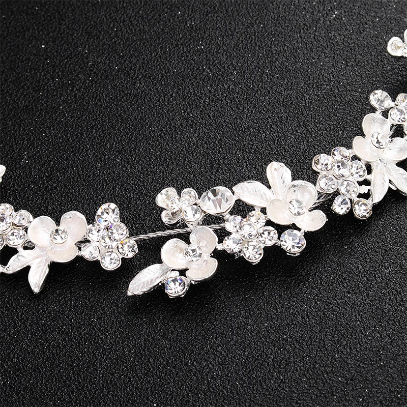 Miallo Newest Crystal Flower Hair Vine Bridal Head Jewelry Accessories Wedding Headpieces Princess Tiaras and Crowns | Украшения и