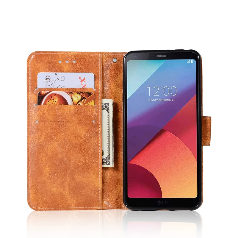 Роскошный чехол для LG G6 LGG6 из мягкого ТПУ и кожи флип-чехол телефона G 6 H870 H873 H870DS Etui