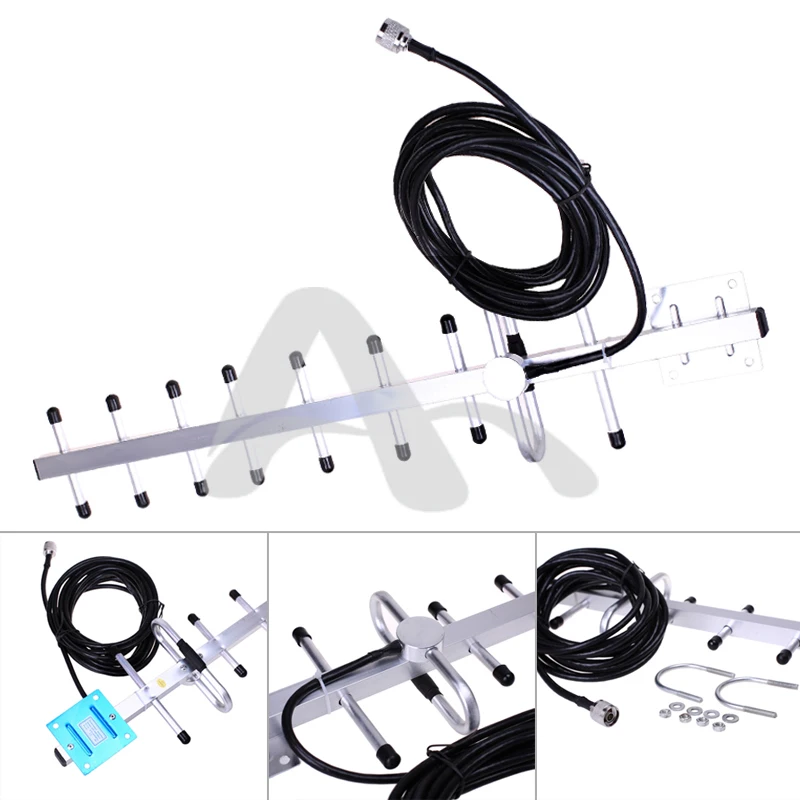 Антенна yagi 13dBi GSM наружная антенна 806~ 960 МГц с кабелем 5 м N мужской разъем для CDMA800MHz усилитель GSM900MHz усилитель